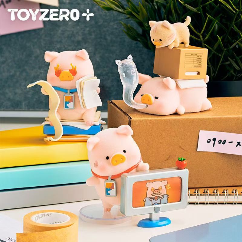 Office Technician - 在庫あり。かわいい缶入り豚の「ルルピッグ」シリーズ。オフィスやデスクに飾るのに最適な、トレンド感あふれる手作りの置物。プレゼントにも。