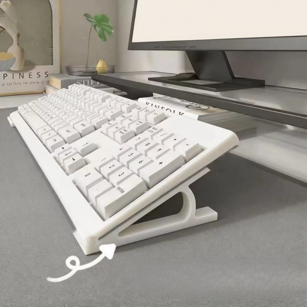 Office Technologies - 2pc 人間工学に基づいたキーボードライザー オフィスゲームセットアップ用キーボードスタンド 滑り止めユニバーサルスタンド マルチカラー完璧