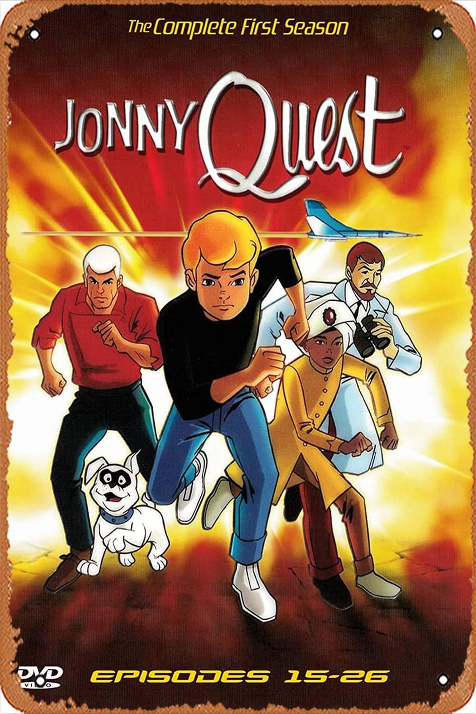 Office Quest - ジョニー・クエスト（テレビシリーズ 1964-1965）メタルサイン レトロな壁飾り ホームカフェ オフィス 店舗
