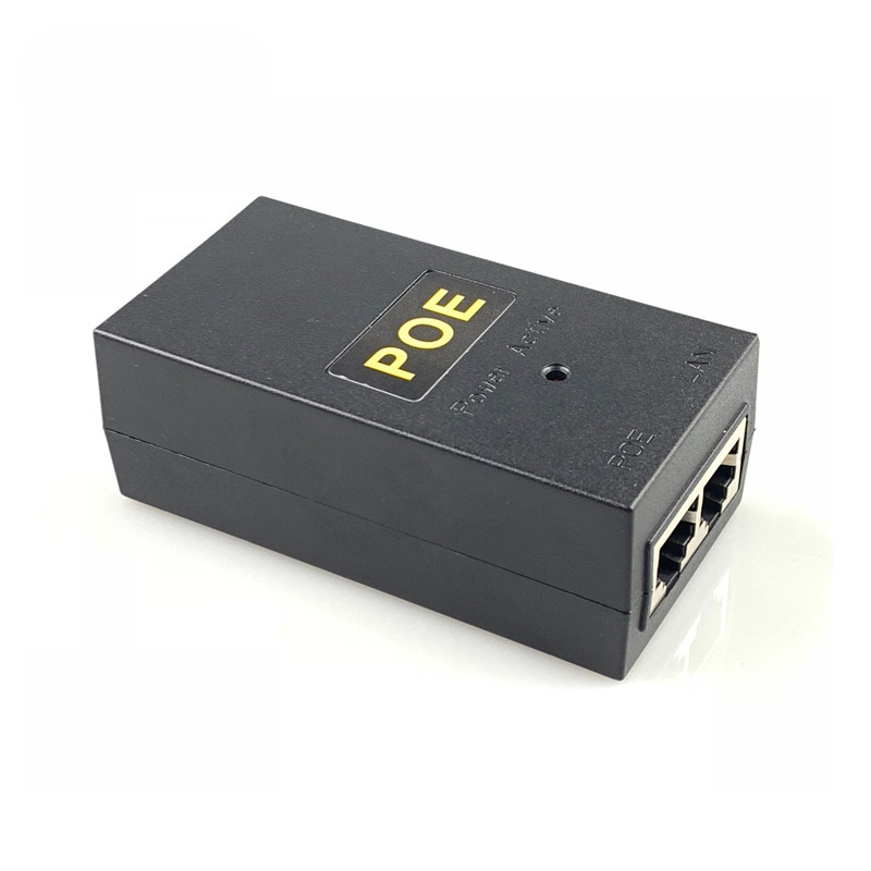 Power Over Ethernet - 48V 0.5A&24V 1A デスクトップPOE電源インジェクター イーサネットアダプター 監視CCTV用