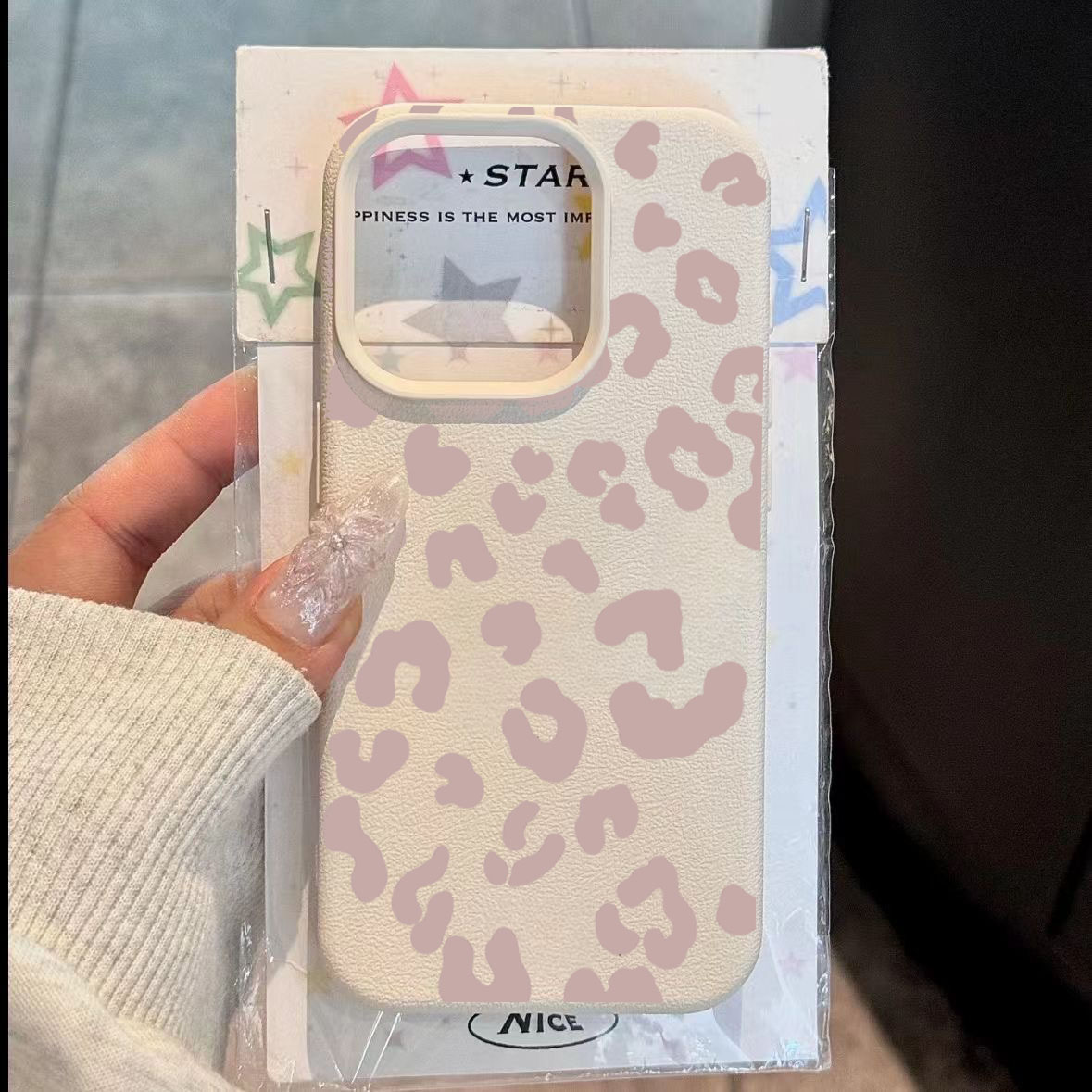 ピンクのレオパード柄ライチ模様シリコン製スマホケース Xia - Receipt Printer Thermal のレビューと価格
