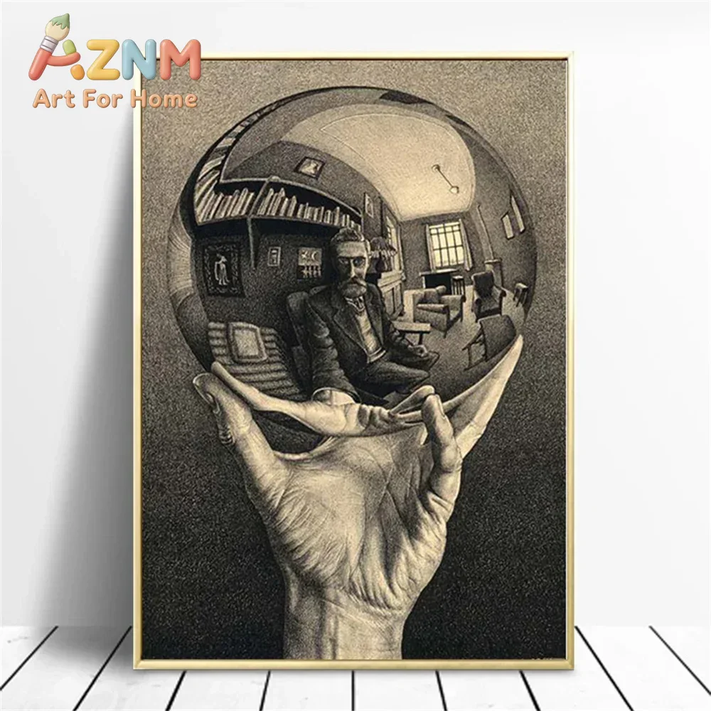 AZNM 光学錯視による不可能な建築を描いたキャンバスアート - Office Technologies のレビューと価格
